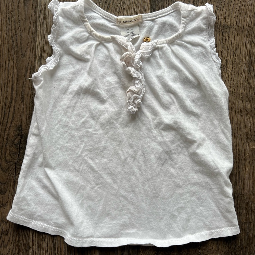 White Crewcuts Tank Top - Size 2